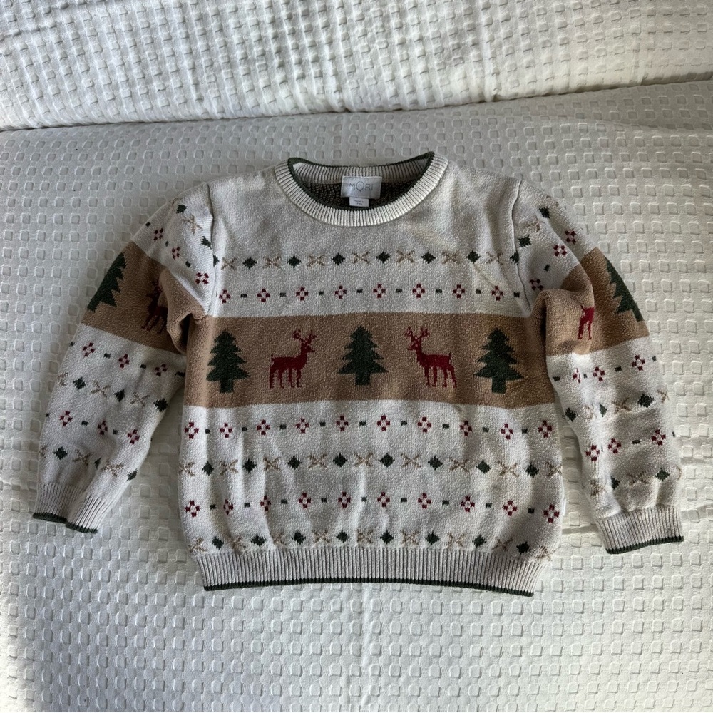 Mori toddler fair isle Christmas Sweater - size: 2-3years